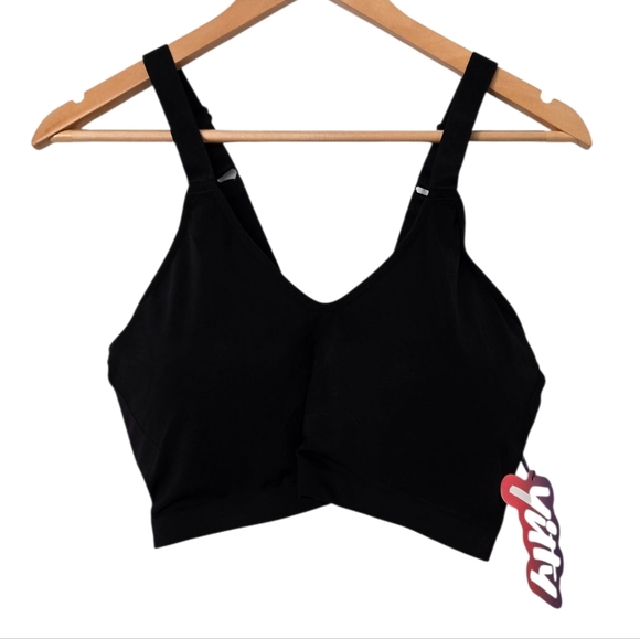 NWT Yitty Black V-Neck Sports Bra Size 3x/4x - Picture 1 of 6